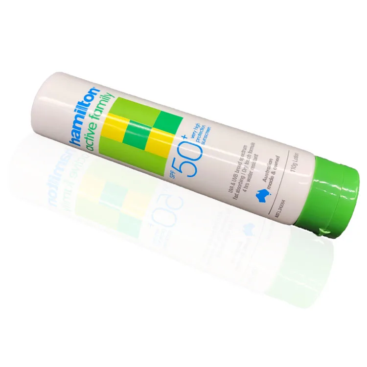 plastic tube for cosmetics hamilton active family 110g  empty soft plastic tubes packaging skin care lotion