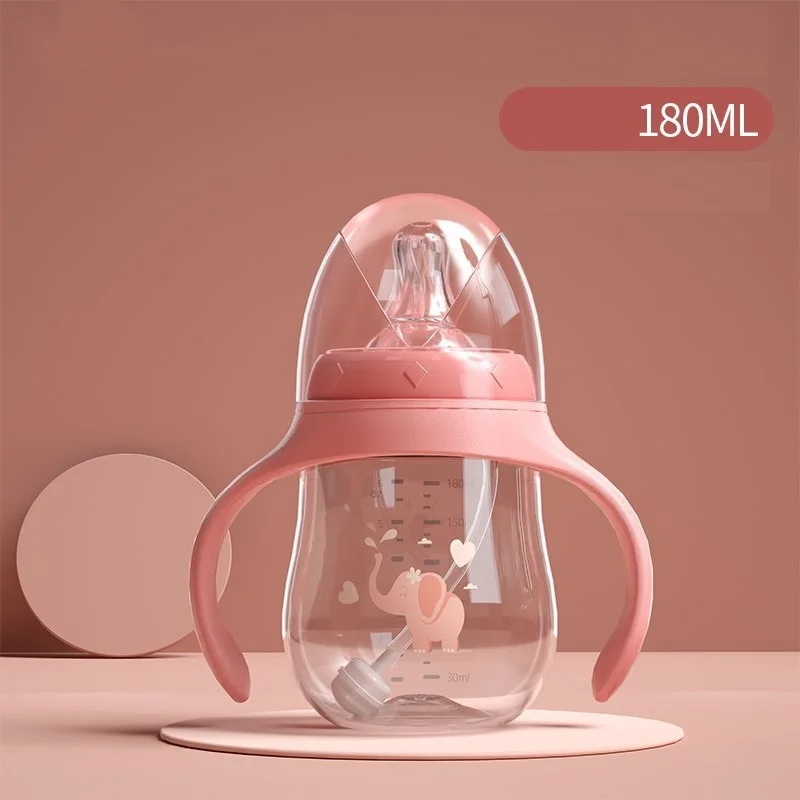 Bpa Free food grade non-toxic safe PP silicone baby bottle Infant baby feeding milk bottles