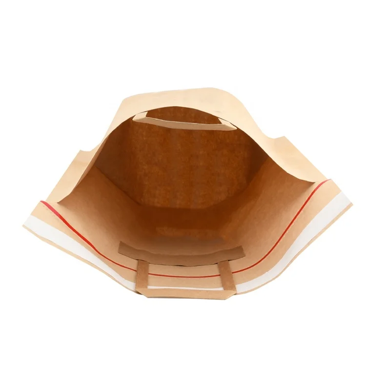 China Wholesale Custom Logo Kraft Paper Shipping Bag with Handles for Mailing Clothes Envelope