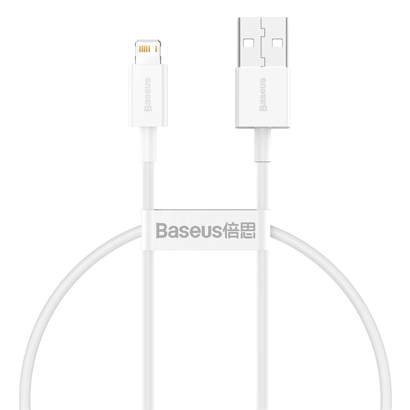 High quality OEM ODM High speed  Fast Charging Data Cable USB to iP 2.4A fast charging usb c cable for baseus