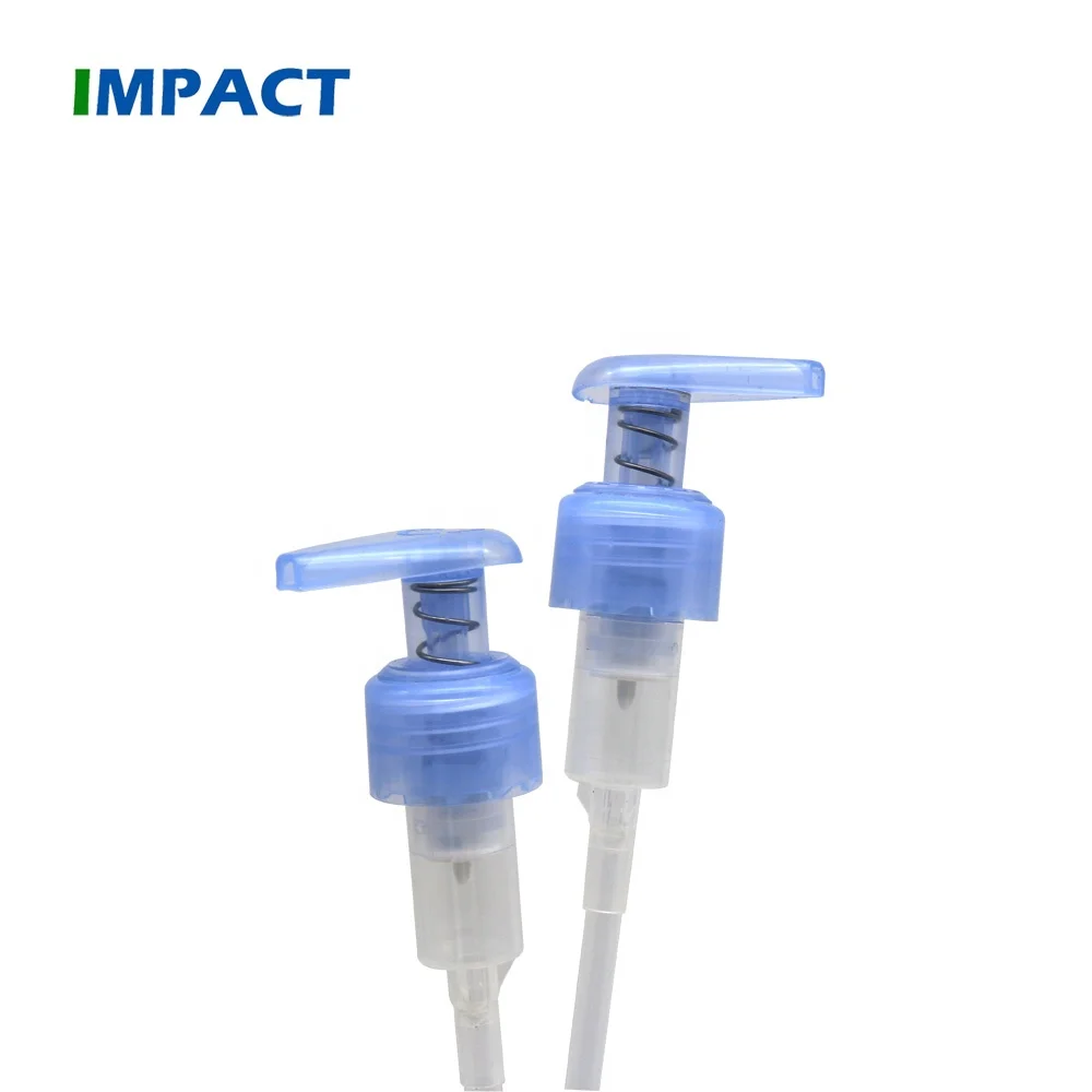 In Stock 24/410 Plastic Blue Screw Up Lotion Shampoo Dispenser Pump
