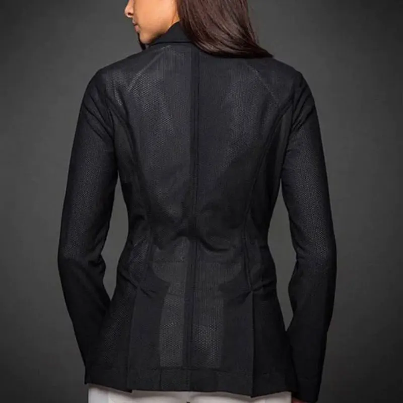 New Listing Mesh Equestrian Show Jacket Competition jacket Ladies Long Coat Design Outwear Horse Riding Lightweight Jacket