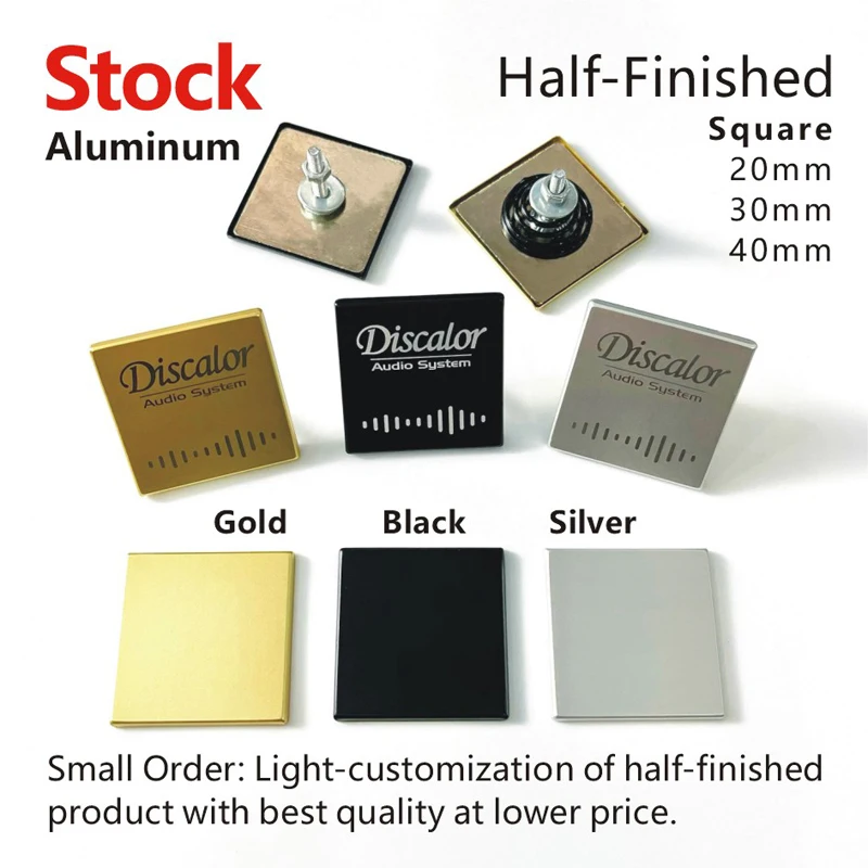 Customized  audio aluminium label personalized audio electronics Brand Logo metal nameplate Audio Equipment Nameplate badge