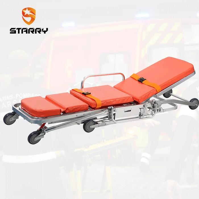 First aid ambulance medical devices adjustable folding wheel chairs for stair wheelchair stretcher