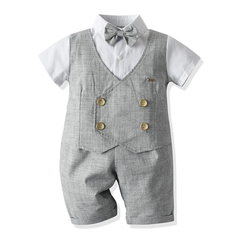
Cross-border factory for summer ceremony clothing boy baby suit gentleman qianbird case vest two sets 