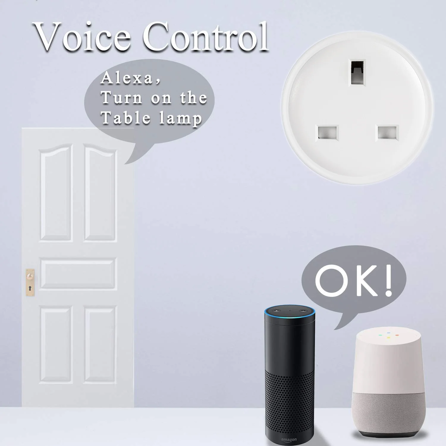 16A UK Smart Socket WIFI Zigbee-compatible Wireless Remote Control Outlet Smart Timer Plug Works With Alexa Google Home