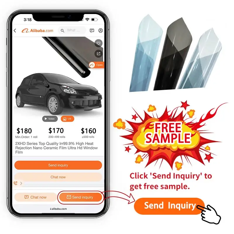 High Clear 3m Ultra Black 1%-70% VLT High Heat Rejection Car Window Solar Tint Privacy Protection Film For Car