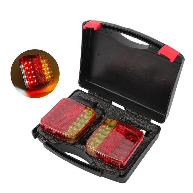 Trailer Rear Taillight Signal Warning Brake Light Lamp  Magnetic Wireless LED Truck Tail Light