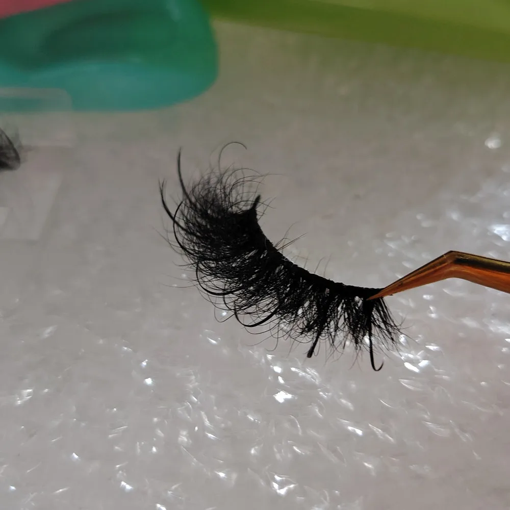 private label fluffy mink eyelash luxury eyelashes real Siberia mink fur full strip eyelashes wispy lash spiked lashes