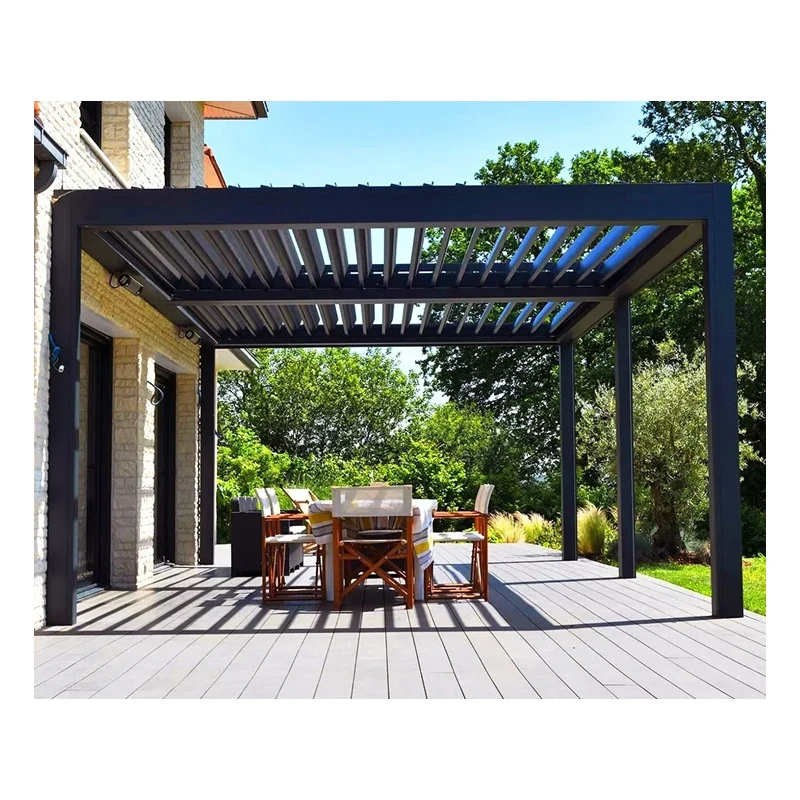 Outdoor Aluminum Profiles Garden Pergolas Manufacture Aluminum Pergola