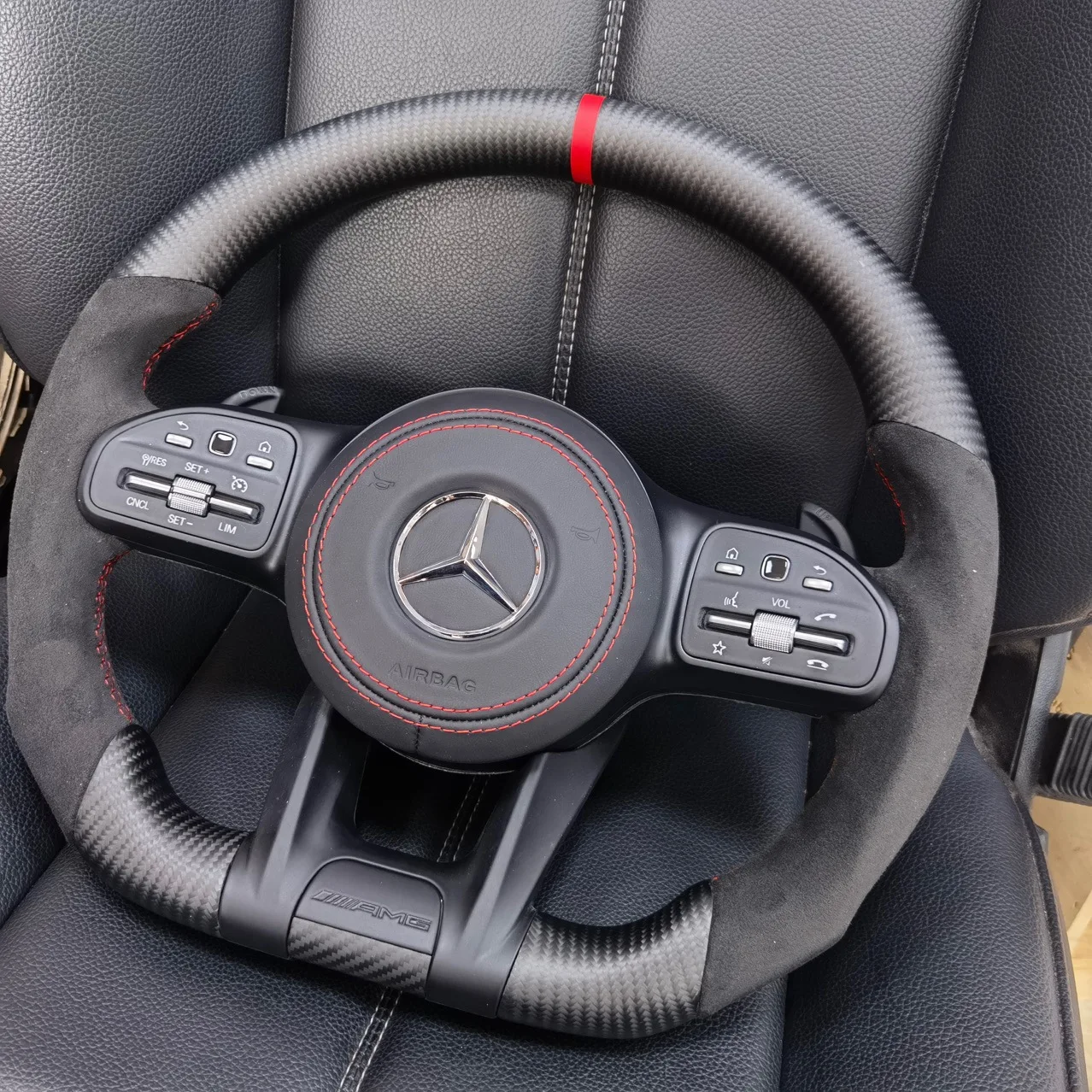 Автомобильный индивидуальный руль для Mercedes-Benz C Class W204 W205 AMG W212 W213 W447 W463 GLC GLA карбоновое Рулевое управление