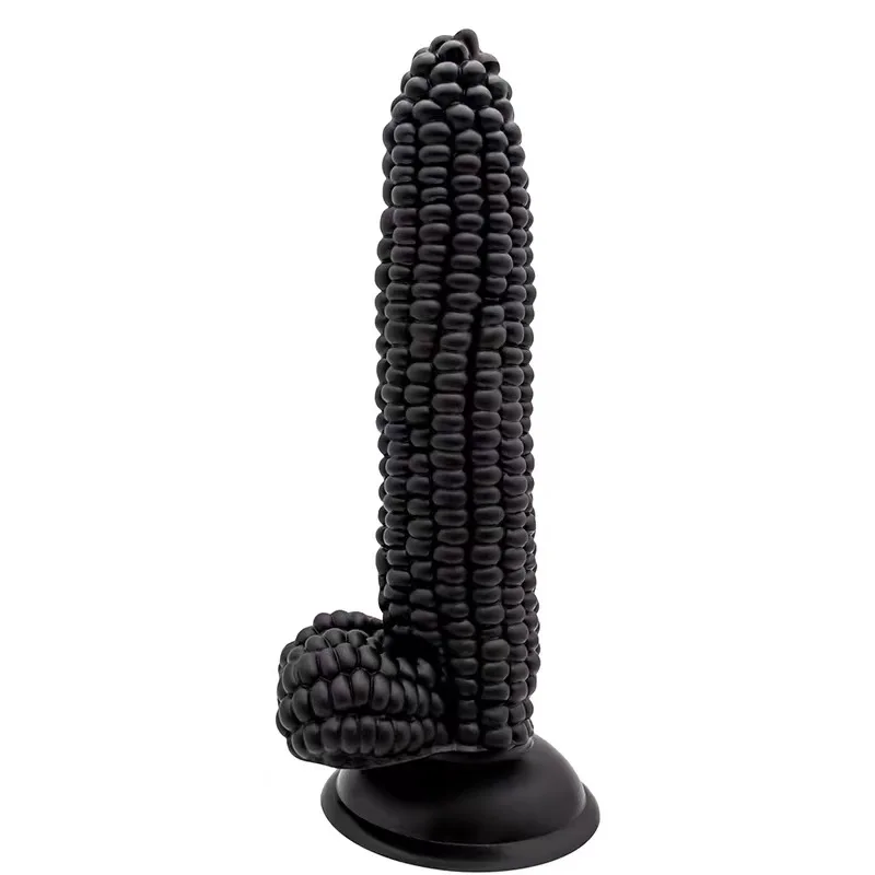Hot Sales Lifelike Fruit Corn Crystal Dildo Jelly Dildo Realistic With Medical Pvc Material Black Dildo Anal Plug Toys