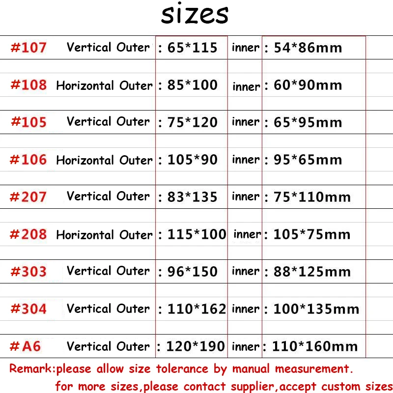 A1 B1 A4 A5 A6 A7 ziplock waterproof soft plastic card holder pvc card sleeve card case