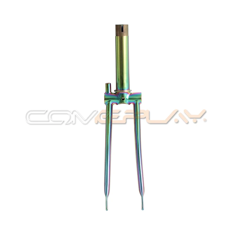 Factory Direct Titanium Cycling Trifold Bicycle Frame Front Fork V Brake Wholesale Bicycle Parts Spring Suspension Disc Brake