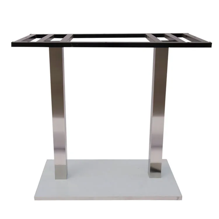 Table Base Restaurant Bar Industrial Coffee Wrought Coffee Dining Tulip Cast Iron Metal Dining Table Base Stainless Steel