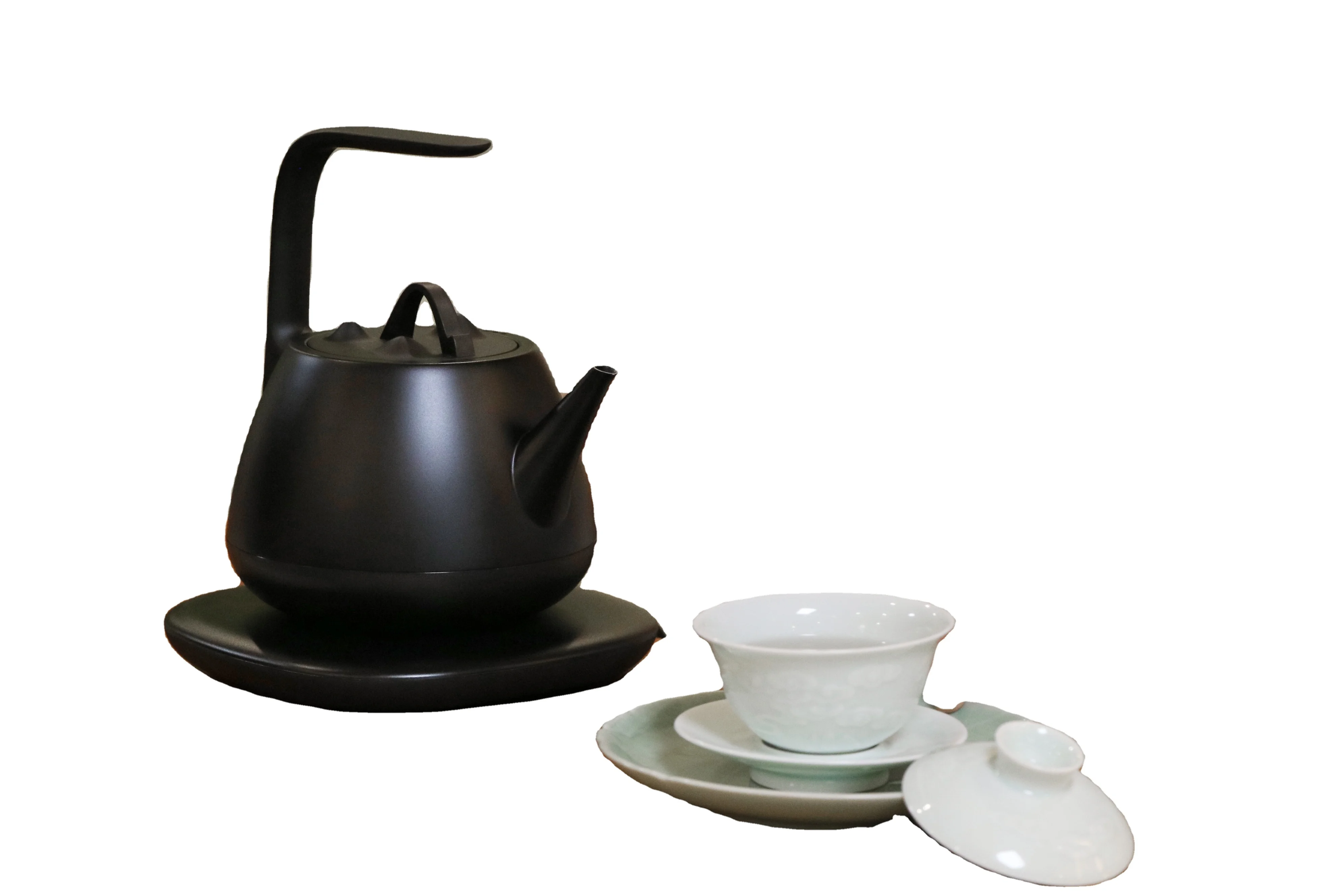 Черный белый из нержавеющей стали Электрический чайник мини электрический портативный