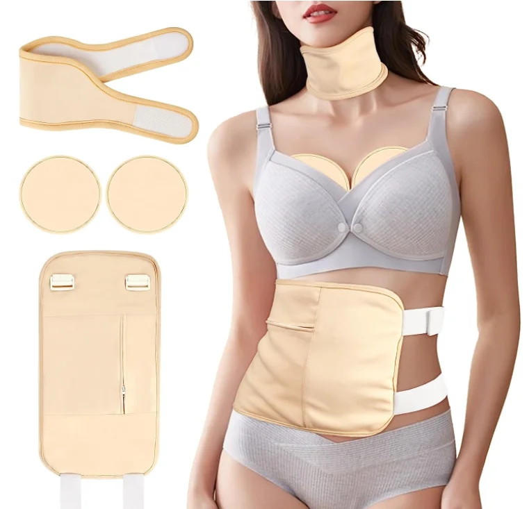 Latest Model castor oil packs castor oil pack wrap around stomach castor oil pack for liver compress