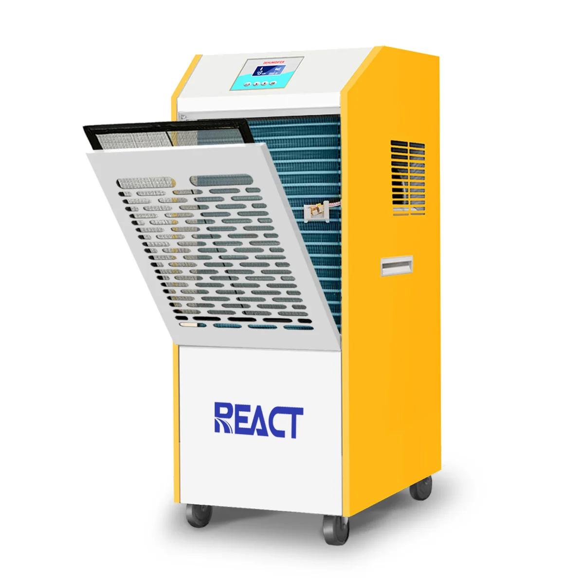 90L/D Commercial and Industrial Dehumidifier with Big Wheels for basement warehouse lab