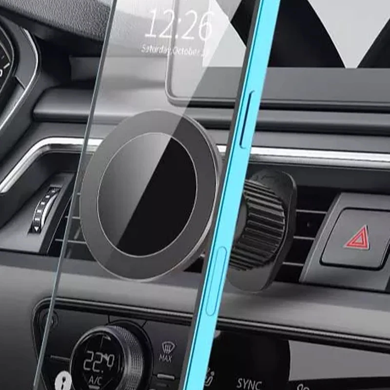2023 High Quality 360 Rotation Strong Magsaf Car Mount Stand Magnetic Mobile Phone Holder For Air Vent Outlet Iphone 14 13 12