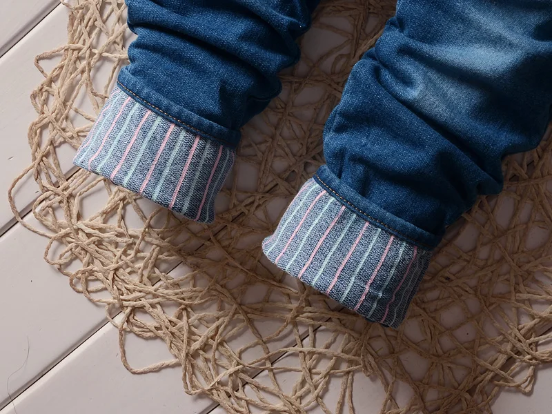 Fashion Casual Comfortable Cute Cartoon Long Sleeve T-shirt Denim Pants Kids Clothing Girl Wholesale Children Boutique Clothing