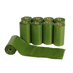 Manufacturer Disposable Eco Friendly Portable Biodegradable Degradable Pet Doggie Doggy Dog Shit Waste Poo Poop Baggies Bags