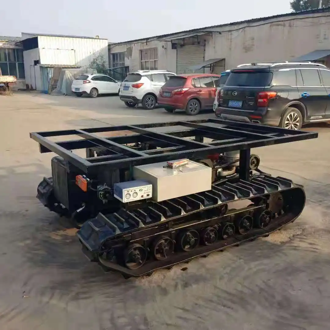 Chasis De Oruga De Goma Tracked Car Chassis