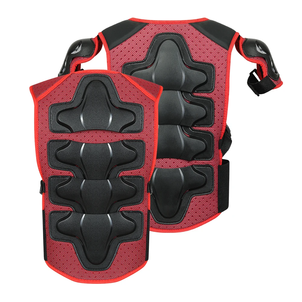 WOSAWE Kids Chest Spine Protector Protective Guard Vest Motorcycle Jacket Child Armor Gear Motocross Full Body Protector Vest