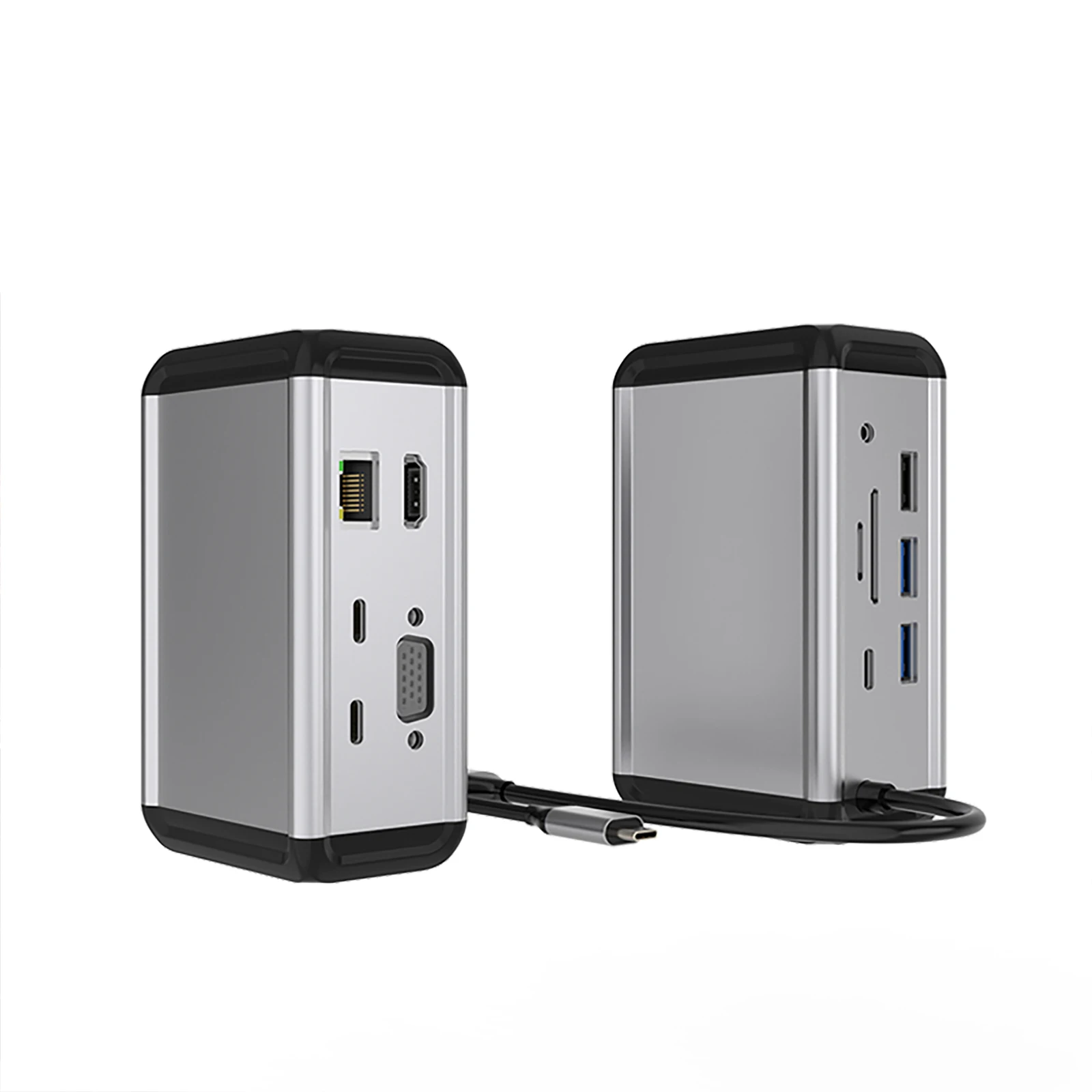 12 в 1 взаимный обмен данными между компьютером и периферийными устройствами c концентратор Тип c концентратор usb кабель с разъемами типа C и usb c PD HD-MI SD TF AUDIO3.5 VGA RJ45 USB-C2.0 USB-C3.0 USB3.0 * 2 USB2.0