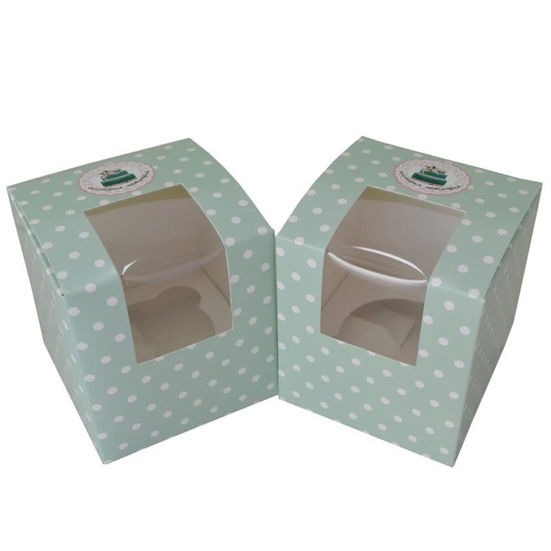 Cheap printing custom individual mini cupcake box