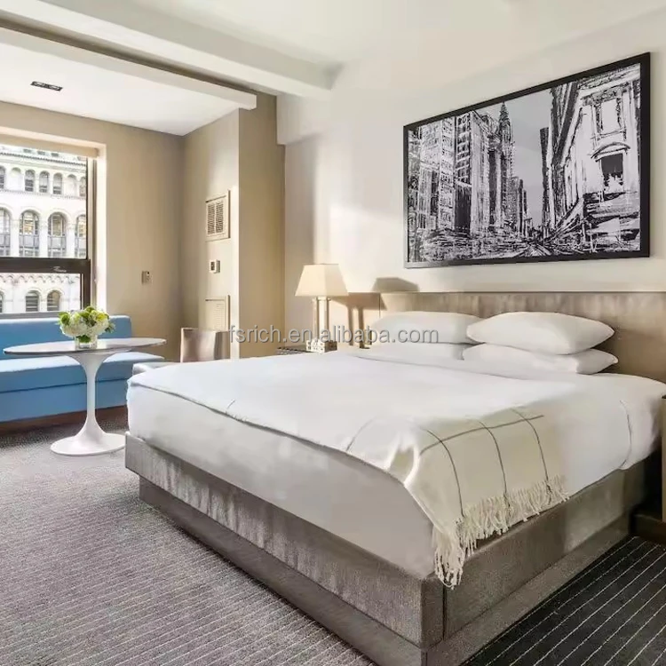 Factory Wholesale Customize Prints Any Size Wall Art American Marriott Style Hotel Bedside Painting Newest Design Hotel Artwork