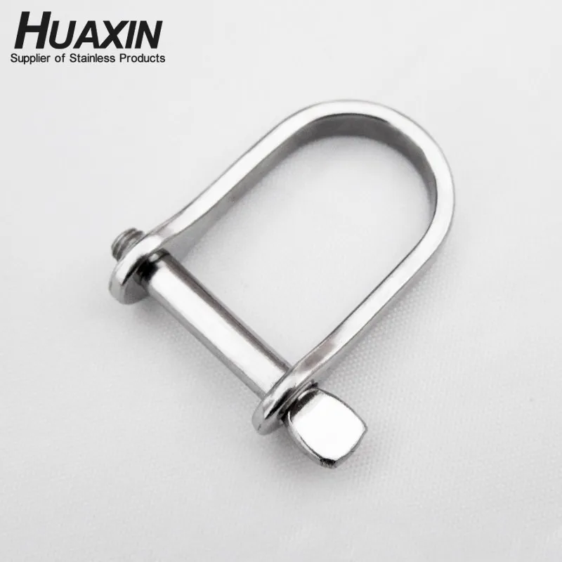 Top Quality Stainless Steel Marine Stamped Plate Wide Dee Shape Shackle Mini Shackle