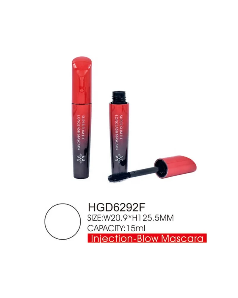 Crown cosmetic eyebrow container mascara tube with comb brush