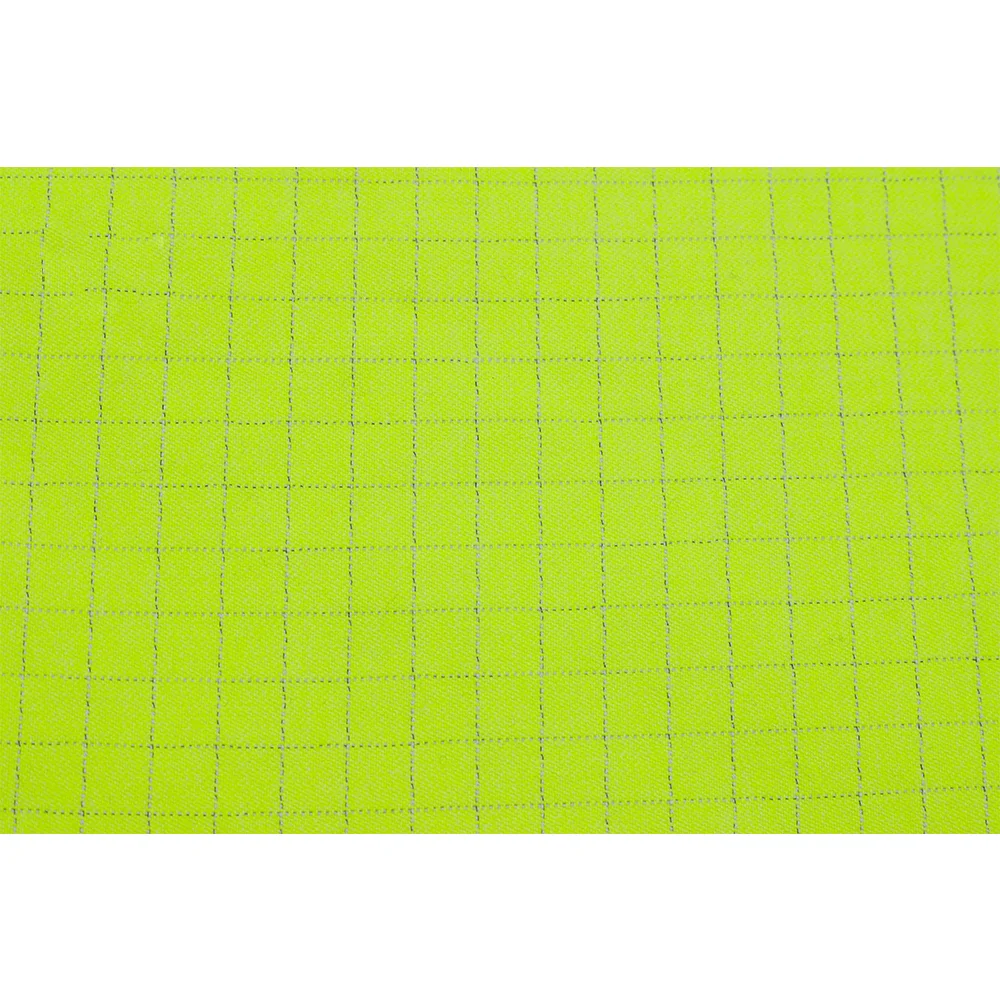 96 China Supplier Fire Retardant Antistatic Fluorescent Yellow Modacrylic Cotton Blended Fabric For Clothing