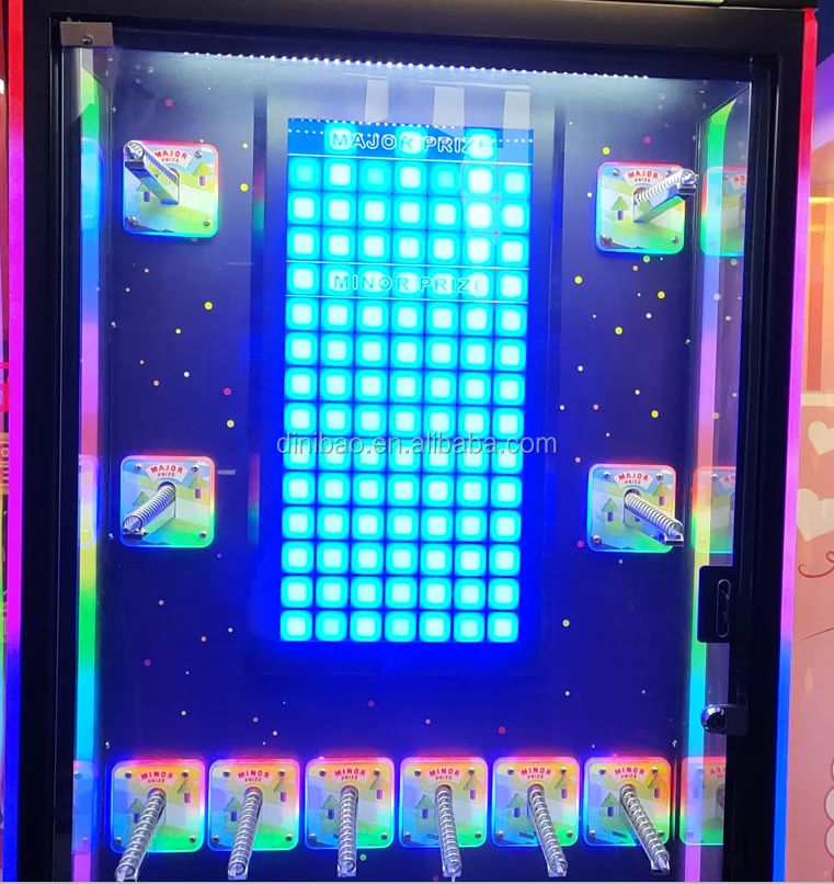 New Design Coin Operated Arcade Prize Gift Machine Doll Machine Brick Stacker Toy Vending Machine