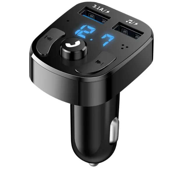 Хэндс-фри автомобильные устройства беспроводной Bluetooth Dual USB 3 1 LED V5.0 беспроводная съемная радиоуправляемая tuneru воспроизведения музыки FM