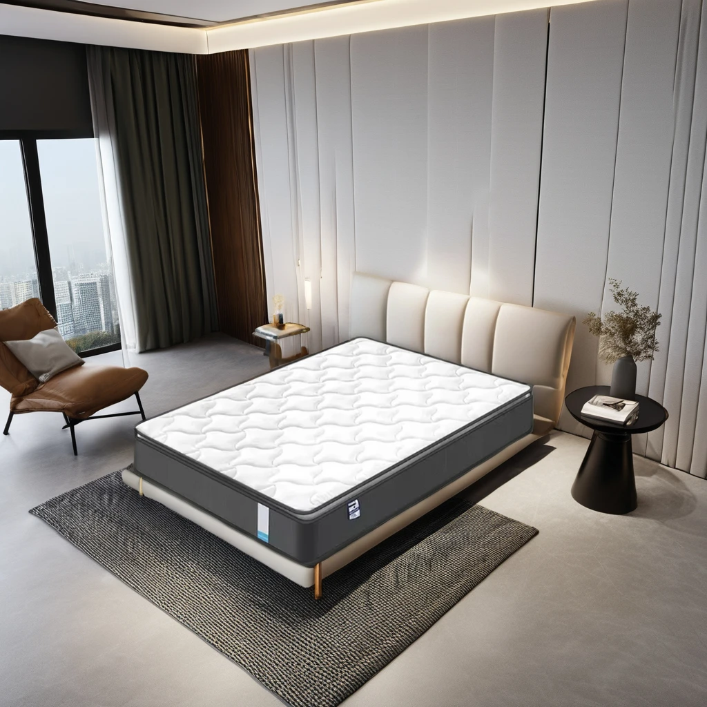 King size luxury bed sponge mattress Hilton comfort five star hotel pocket spring gel memory foam mattress USA