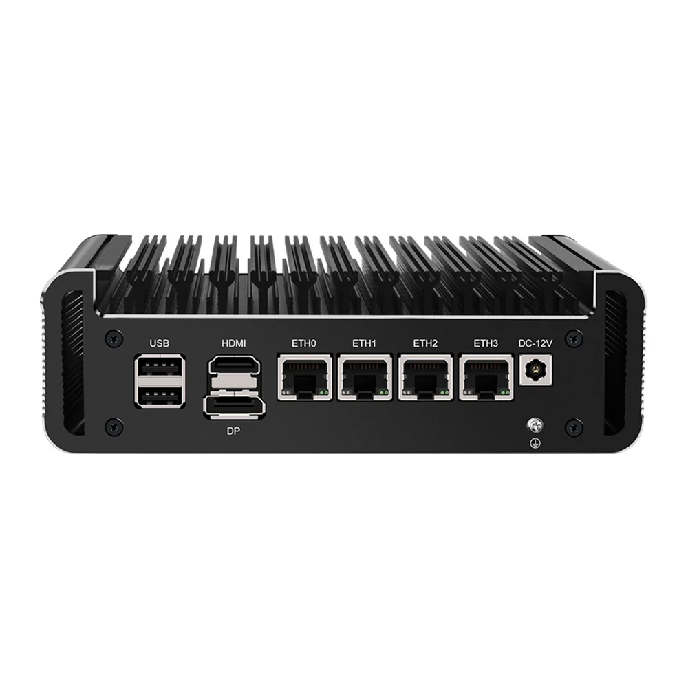 12th Gen Intel Firewall Mini PC Alder Lake i3 N305 8 Core N200 N100 DDR5 4800MHz 4xi226-V 2.5G Fanless Soft Router Proxmox Host