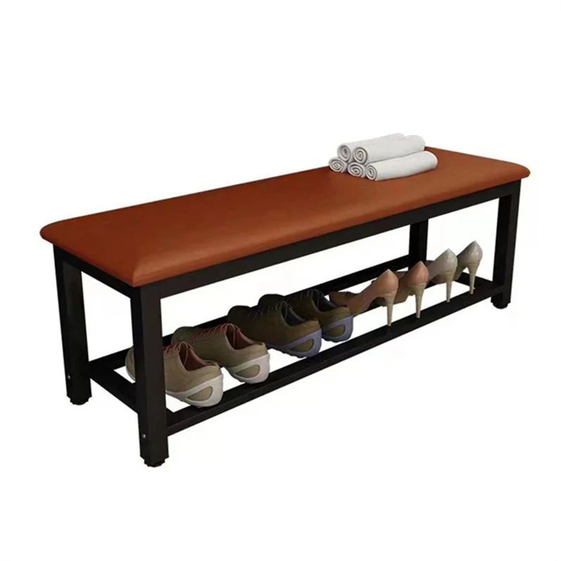 Wood Chair Living Room Foot Stools Ottomans and Shoe Bench