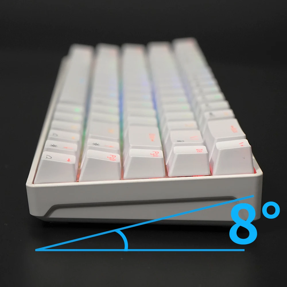 RK68 (RK855) RGB Wireless 65% Compact Mechanical Keyboard, 68 Keys 60%  Hot Swappble Gaming Keyboard Hot swap Switches