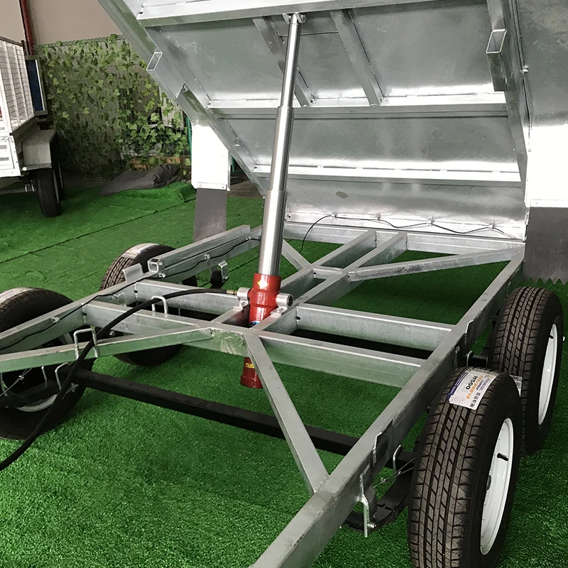 Wholesale Tandem Axle Hydraulic Dump Trailer With Cage