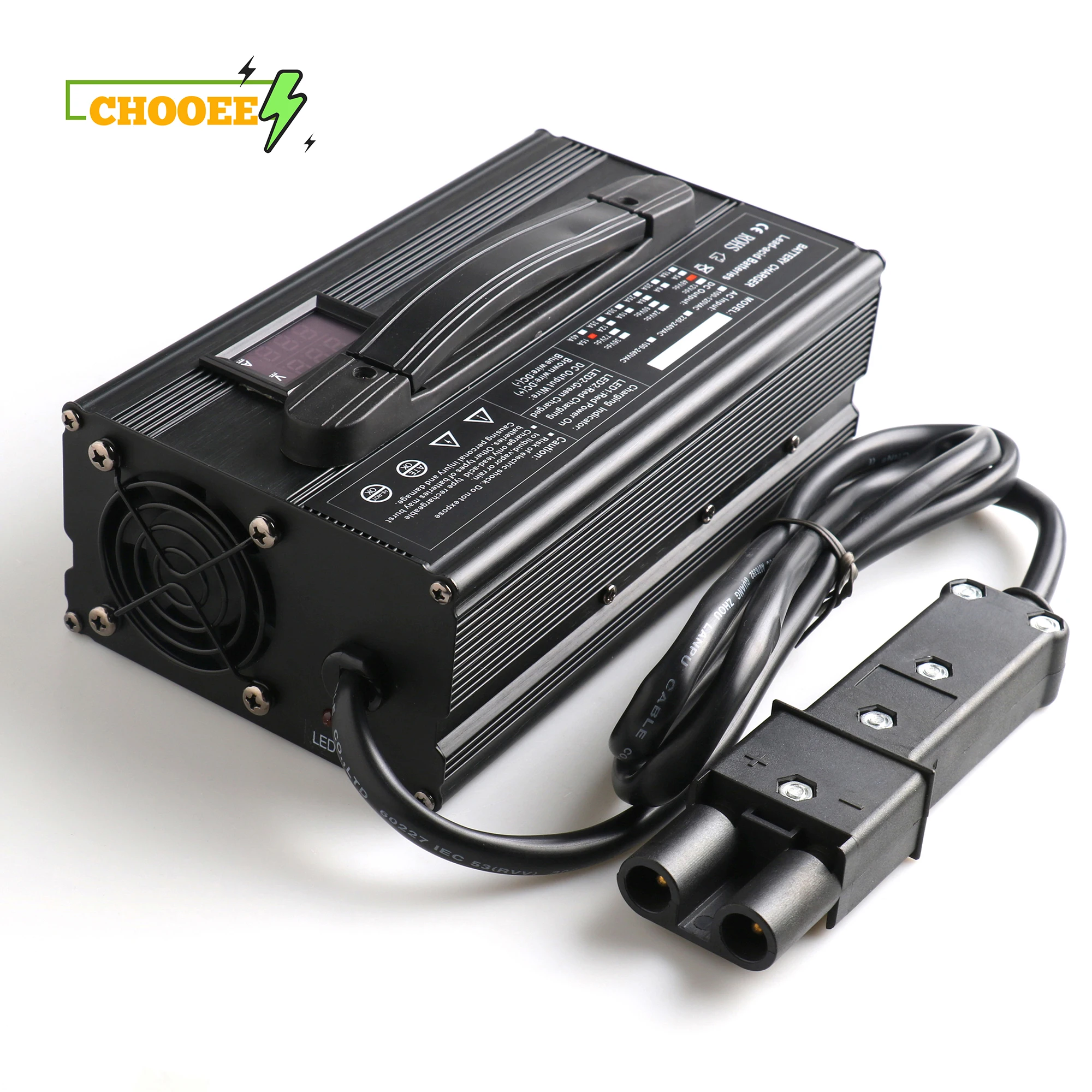 Lithium ion battery charger 48V 15A for golf cart club car ezgo yamaha electric forklift anderson plug