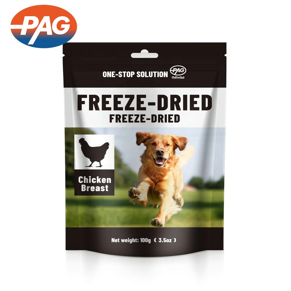 Pet Supplies Wholesale Dog Treat Freeze-Dried Chicken Breast Freeze Dry Pet Food Freeze Dried Raw Chicken Breast Treats For Dogs