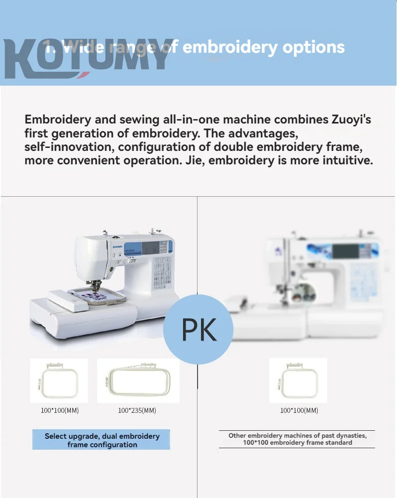 45W Computer Embroidery Machine Household Automatic Embroidery Machine Multifunctional