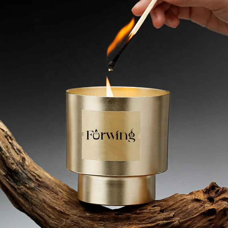 4oz 8oz 11oz Empty Aluminum Candle Containers Custom logo Color Unique Metal Candle Jar with Lid for candle making