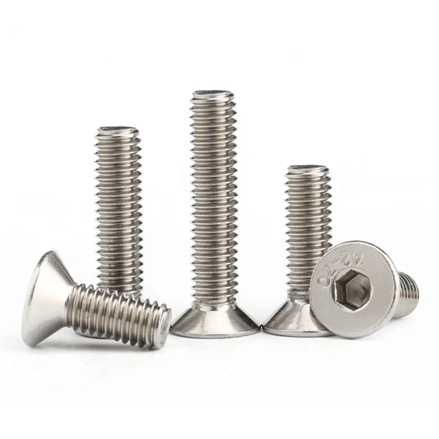 DIN 7991 Hex Socket Flat Head Machine Screw 304 Stainless Countersunk Bolt M5 x 20