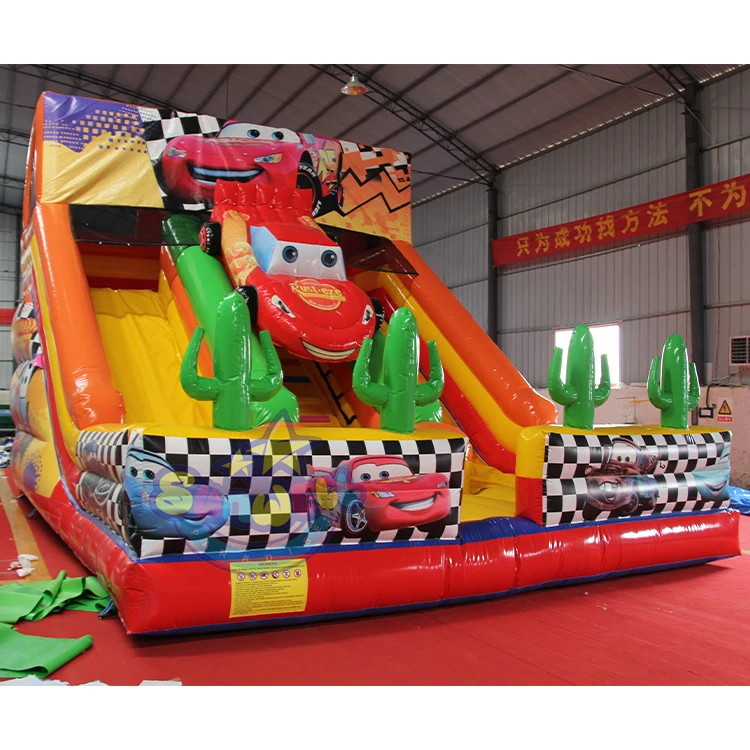 Giant car theme inflatable slide cars commercial rentals inflatable  slide