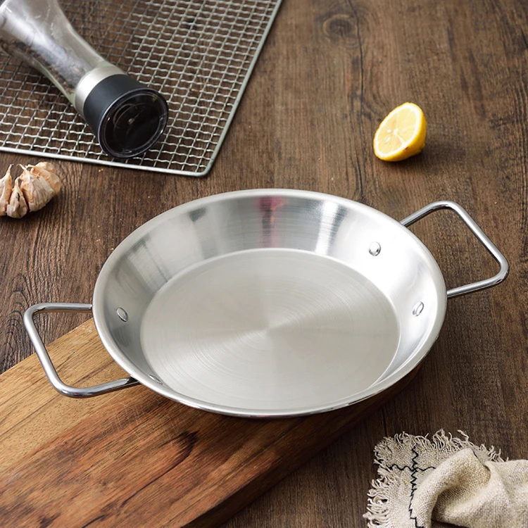 Сковорода Из Нержавеющей Стали с ручками для дома кухни