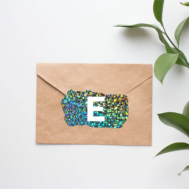 Printable self adhesive waterproof label inkjet stickers full sheet holographic dot letter sticker laser printer plain paper