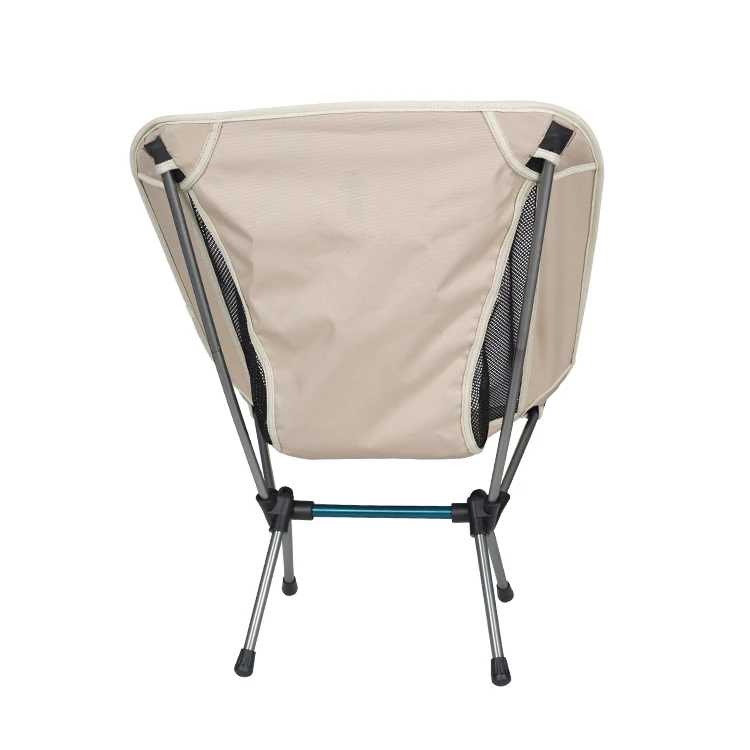 custom logo foldable chair aluminum frame moon chair