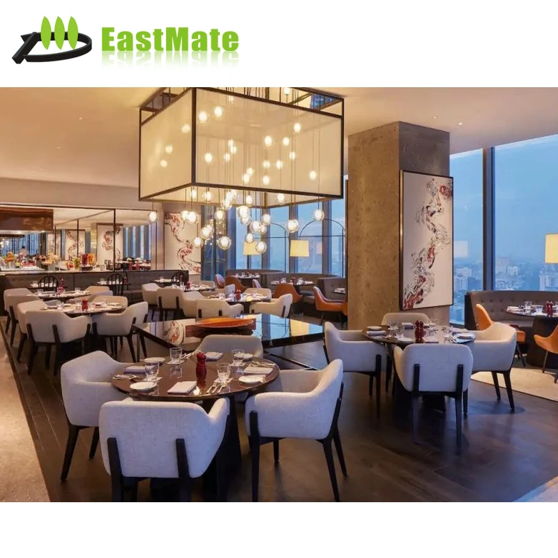 Modern Design Hotel Italian Modern Wooden Dining Chair Table Set Coffee Shop Restaurant Furniture